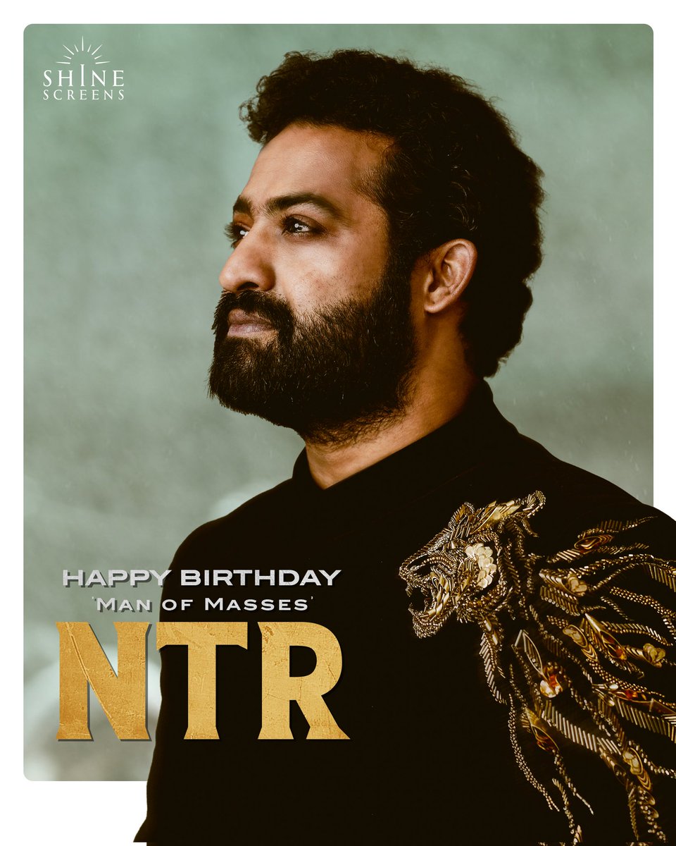 An impeccable actor, a dynamo on and off the screen, and an adorable human being ✨ Happy Birthday to the 'MAN OF MASSES' @tarak9999 ❤‍🔥 Wishing you many more blockbuster years ahead. #HappyBirthdayNTR