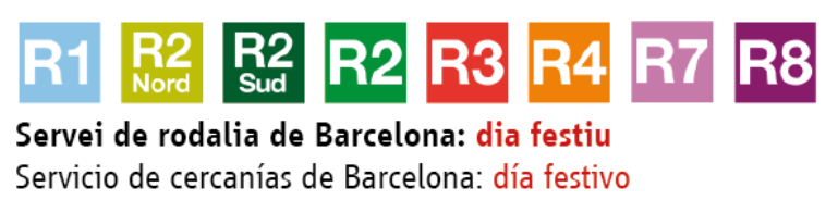 📢 #RECORDA! 📆 Avui, dilluns 20 de maig ⚠️🚊 El servei de la línia R2 Sud és de dia festiu 🔗Més informació a: gen.cat/3UImGpY