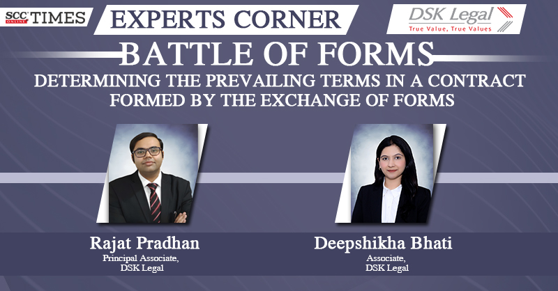 scconline_'s tweet photo. [Experts Corner] Battle of Forms: Determining the Prevailing Terms in a Contract Formed by the Exchange of Forms
by Rajat Pradhan and Deepshikha Bhati

[@DSKLegal]

#OpEd #BattleofForms #ContractAct #DelhiHighCourt #Knockoutrule #offerandacceptance #termsandconditionsofcontract