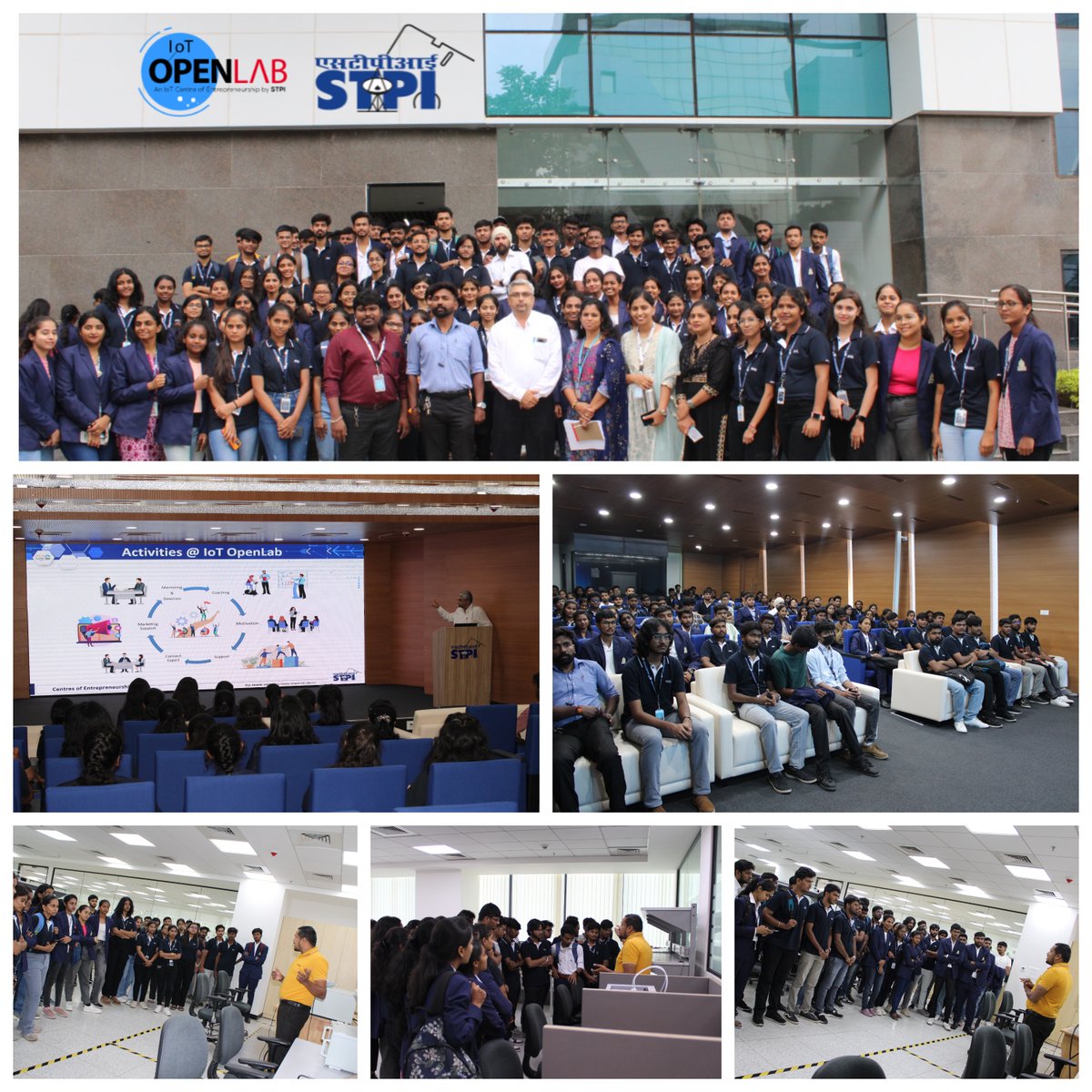 Students from AMC Engineering College, visited IoT OpenLab for an Industrial Visit on May 17, 2024. Students were briefed about STPI Services, CoEs & new internship program introduced for students with IoT and Electronic Hardware projects. @arvindtw @Shail2108 @stpiindia