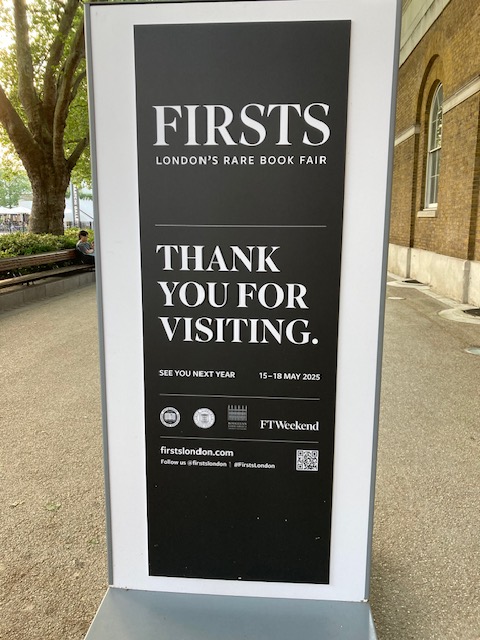 Good to see so many Customers, Friends & fellow Booksellers @firstslondon: Thank You & See you in 2025! #chelsea #KingsRoad #London #events #rarebooks #SaatchiGallery #highlights #newstock #Cat137 #Ephemera #gardens #botanical; firstslondon.com/exhibitors/pro…
