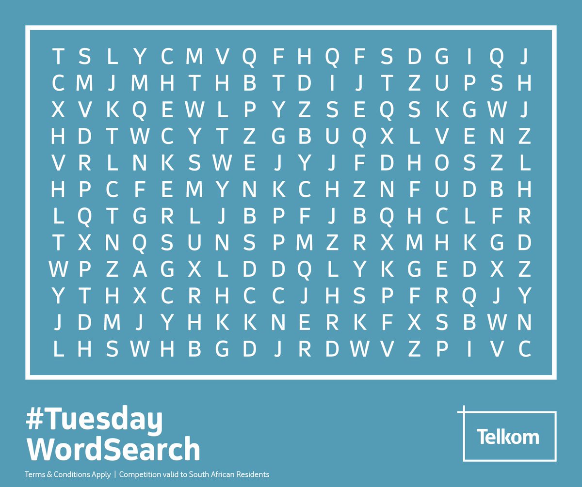 Competition time - give us the correct answer for a chance to win a share of Smartload funds #TuesdayWordSearch