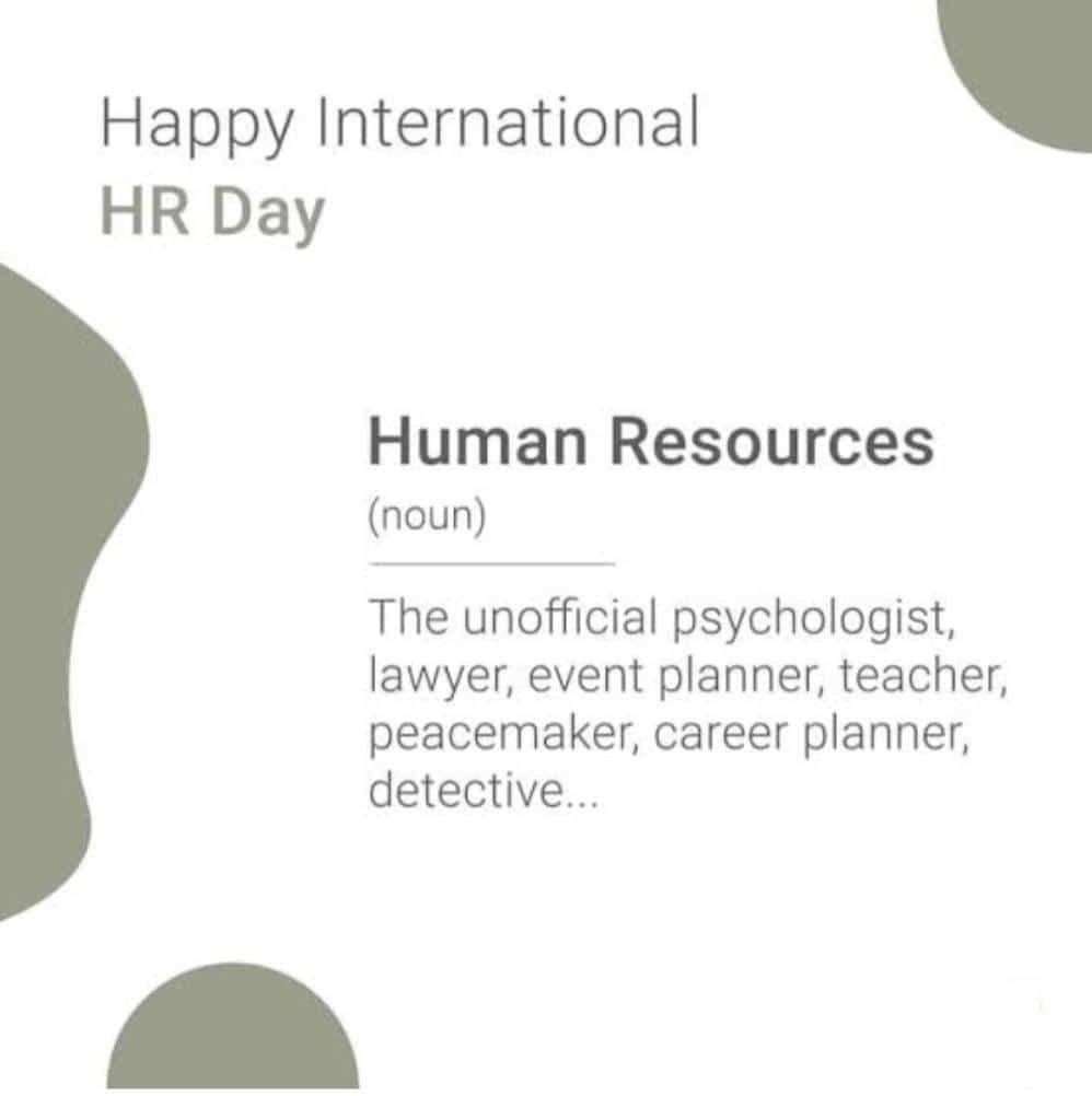Happy International HR Day to all the folks in the #HRCommunity!
