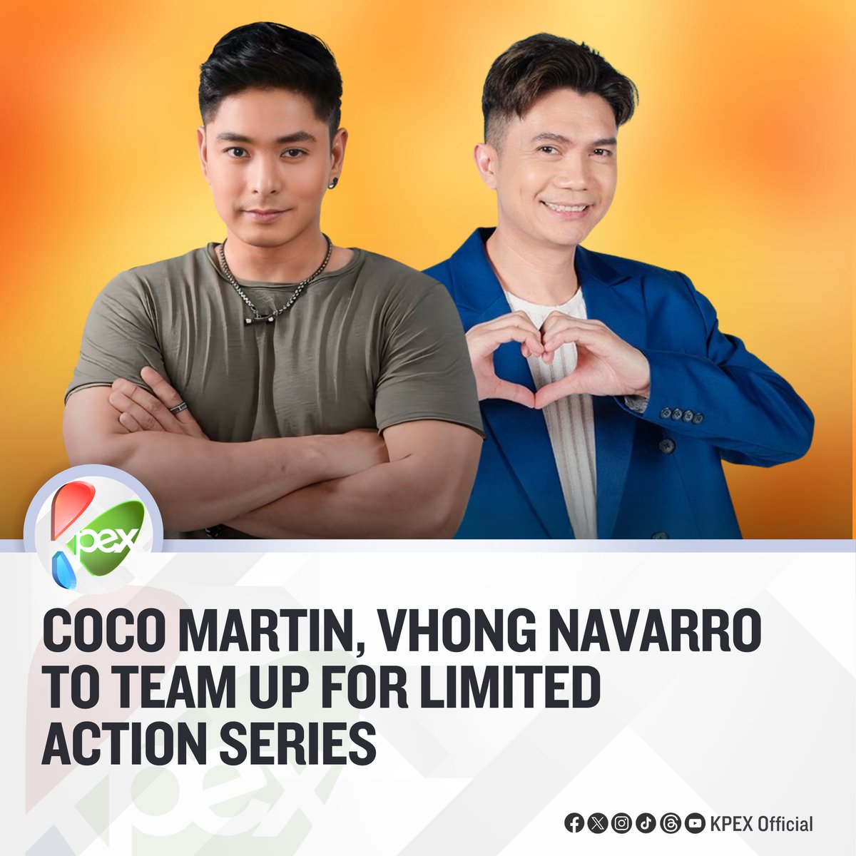 LOOK: Coco Martin, Vhong Navarro to team up for limited action series. READ: news.abs-cbn.com/entertainment/…