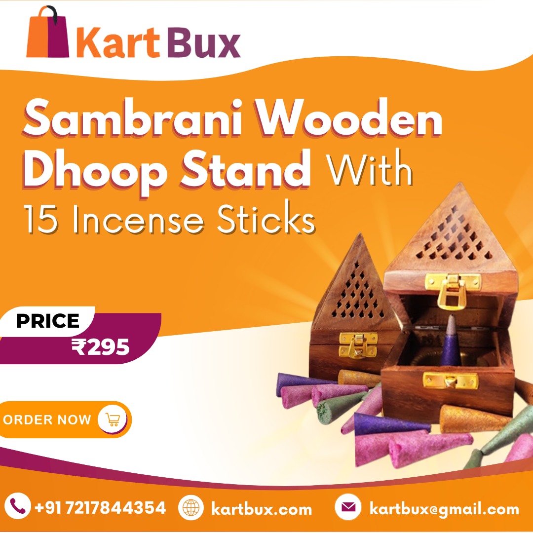 kartbux's tweet photo. Sambrani Wooden Dhoop Stand with 15 Incense Sticks

For Detailed Specification:-
Order Now - https://t.co/T4VmTwKjEk 
Contact us - 7217844354 
Email us - kartbux@gmail.com

#HomeDecor #HomeAccessories #IncenseBurners #DhoopStand #BrassStatue #PoojaPlates #BrassDecor #KartBux https://t.co/ZxBC4goa7z