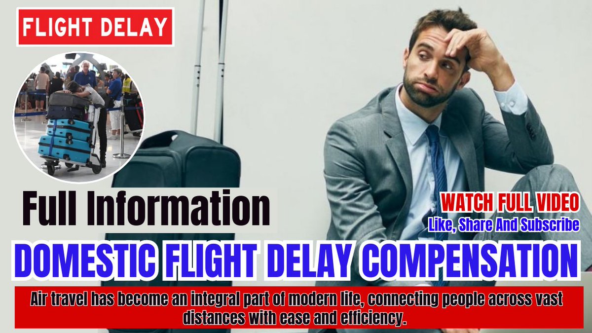 Domestic Flight Delay Compensation | How to get refund rules? | Flights Assistance Watch now- youtube.com/watch?v=XC8htw… #FlightDelays #AirTravelRights #PassengerRights #DelayedFlight #FlightCompensation #TravelCompensation #AirlineCompensation #AirpassengerRights