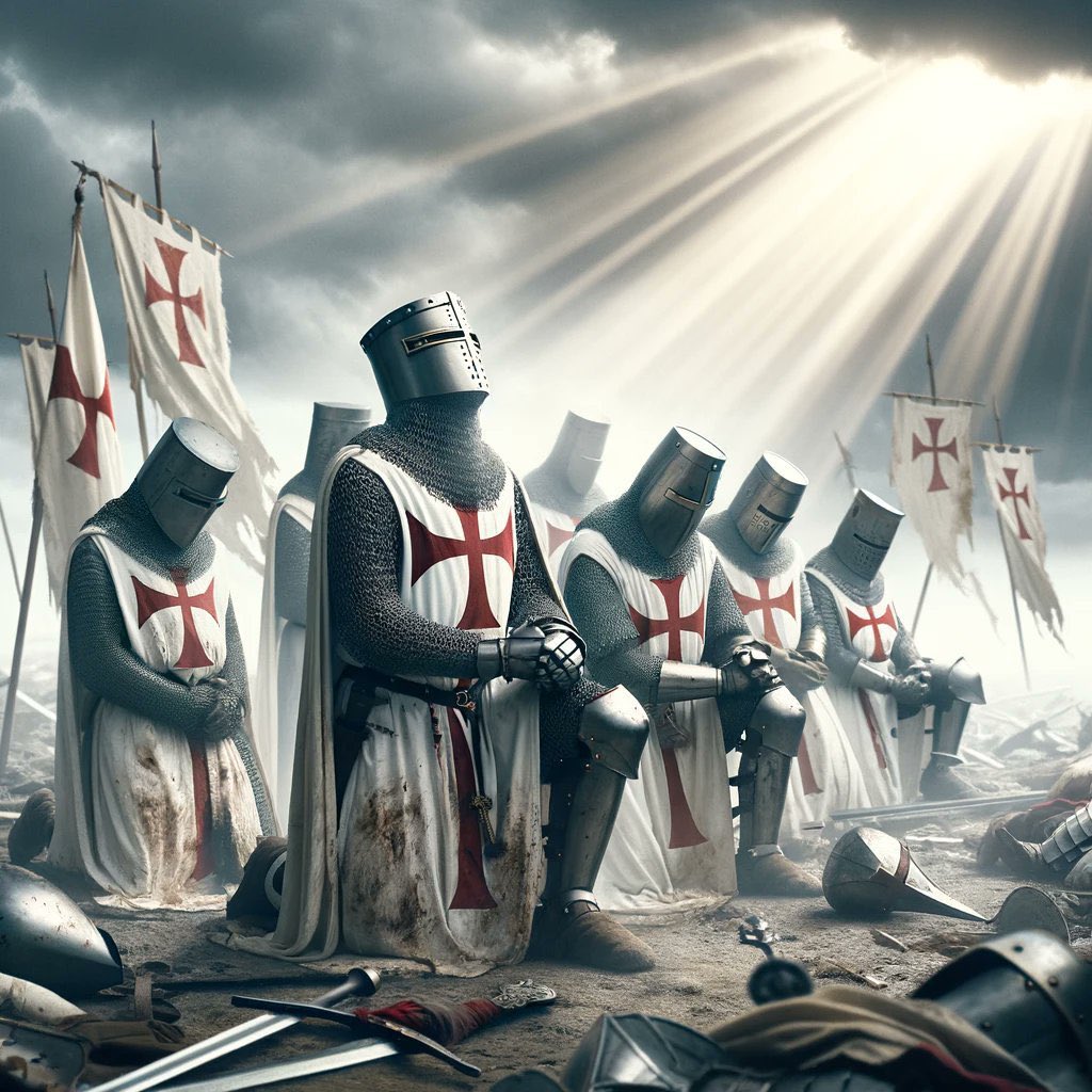 _4YourSoul_'s tweet photo. Christian soldiers ✝️ 🗡️ 

“They will fight against you but will not overcome you, for I am with you and will rescue you,” declares the Lord.” 

Jeremiah 1:19

#christ #Christisking #Christian #Christianity #GoodAlwaysWins #DestroyEvil #Crusaders #Warriors https://t.co/Bu7iMADsO9