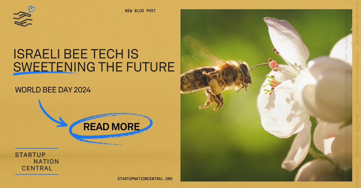 sncentral_'s tweet image. In #beetech, the Israeli startup ecosystem buzzes with promise, offering solutions that resonate worldwide. Read more in our blog and don’t forget to check out our Bee Tech Watchlist on Finder.👉okt.to/NqzbJu

#WorldBeeDay