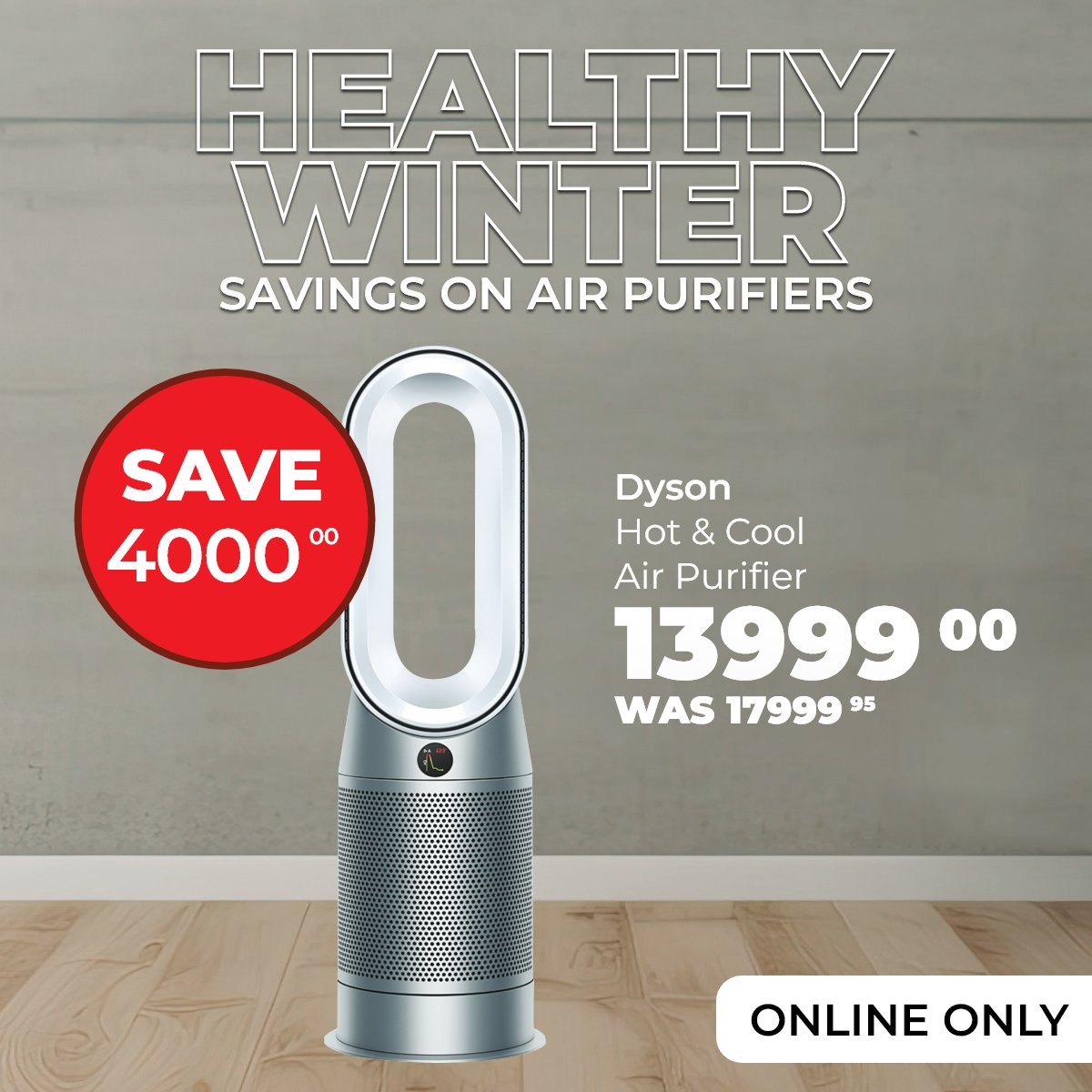 We’ve got an online-only deal to keep you warm and so much more this winter! A hot & cool air purifier is just what you need to keep your home healthy. Get yours here: bit.ly/3K6wuoC
Offer valid from 16 May - 9 June 2024
#DisChem #Dyson #AirPurifier #OnlineOnlyDeal