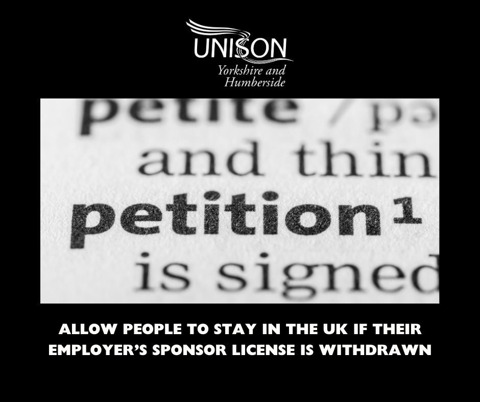 Many migrant workers face unacceptable, sometimes abhorrent, working conditions and treatment. If their employer's sponsor licence is withdrawn, the worker has just 60 days to find a new sponsor or face deportation. It's unacceptable. Sign the petition 👇 petition.parliament.uk/petitions/6587…