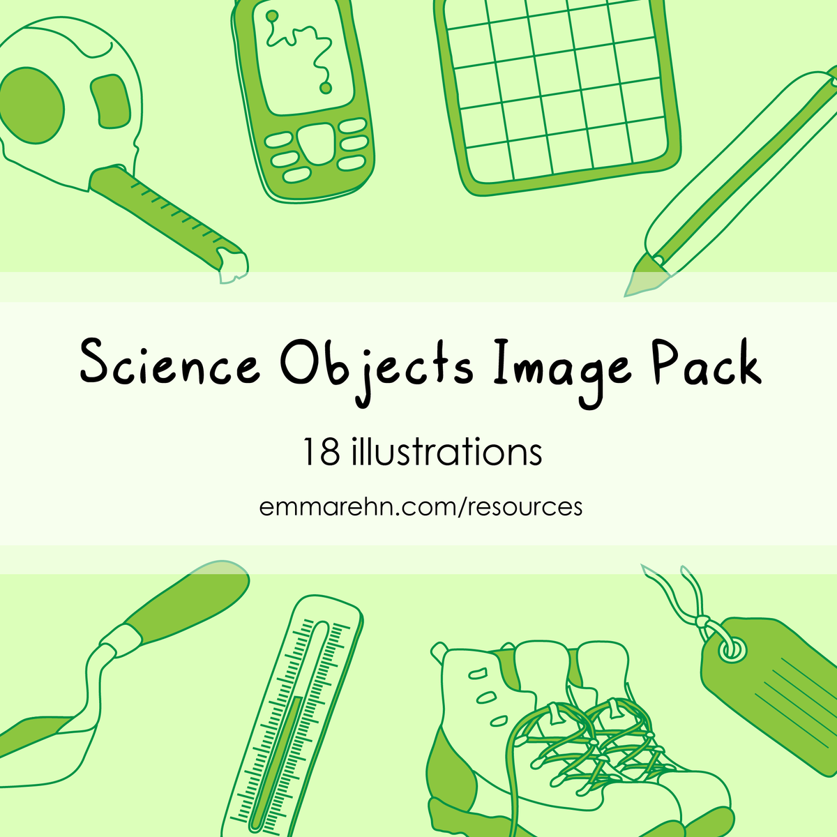 New resource! 📢 Science is more than lab coats and beakers, so I've illustrated 18 science objects for you to use in your presentations and social media

Pay what you want for this pack, from as little as $2! Get it here: ko-fi.com/s/5282440b90

Happy <a href="/archaeologyweek/">National Archaeology Week</a>!