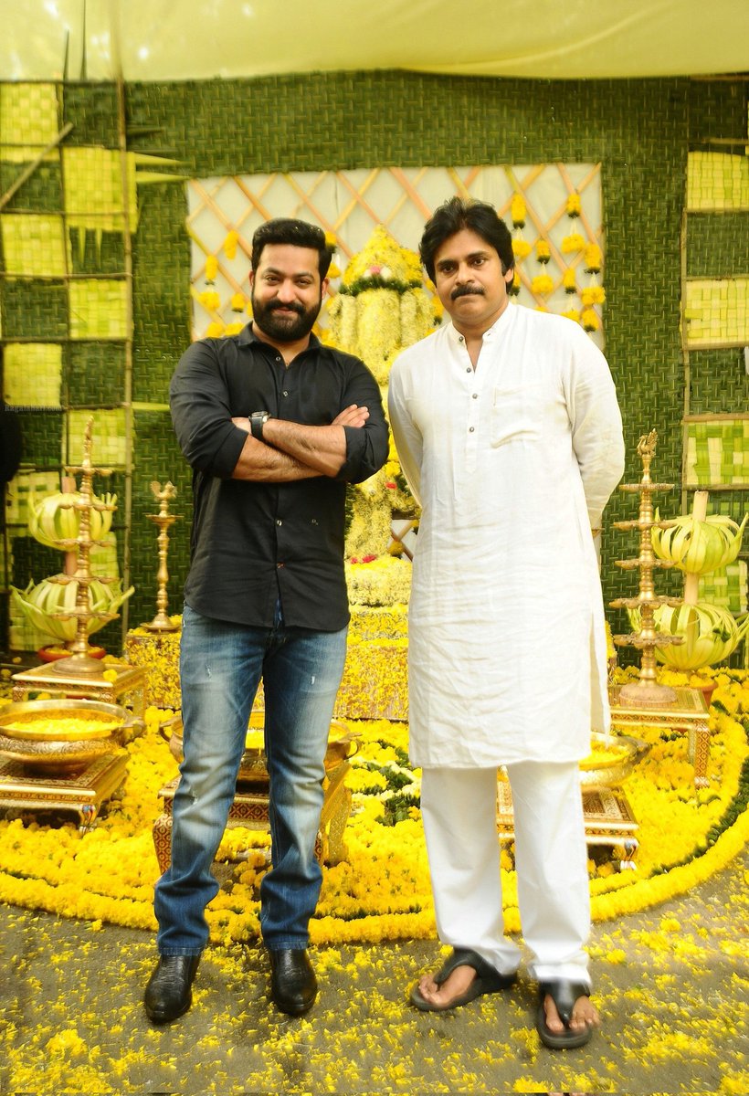 Birthday wishes to the Powerhouse of Tollywood, our beloved @tarak9999 from all @PawanKalyan followers. Can't wait to witness #Devara madness 🌊 #HappyBirthdayNTR