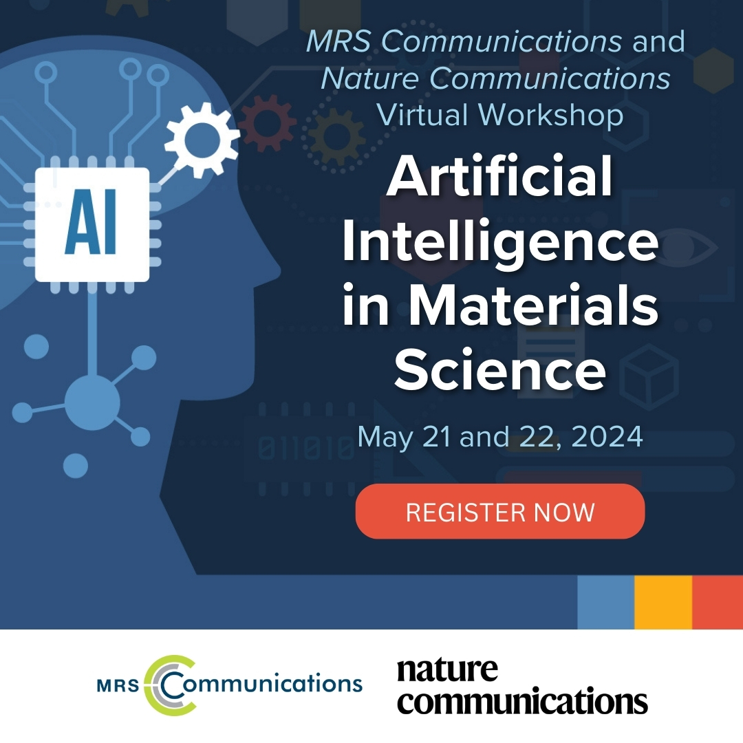 Manel Mondelo-Martell (@manel_monmar) on Twitter photo Get ready for the Artificial Intelligence in Materials Science virtual workshop organised by <a href="/Materials_MRS/">Materials Research Society (MRS)</a> and <a href="/NatureComms/">Nature Communications</a> ! Delighted to moderate the first session tomorrow 21st of May at 16:00 CEST. There is still time to register! 💻
mrs.org/artificial-int… Get ready for the Artificial Intelligence in Materials Science virtual workshop organised by <a href="/Materials_MRS/">Materials Research Society (MRS)</a> and <a href="/NatureComms/">Nature Communications</a> ! Delighted to moderate the first session tomorrow 21st of May at 16:00 CEST. There is still time to register! 💻
mrs.org/artificial-int…