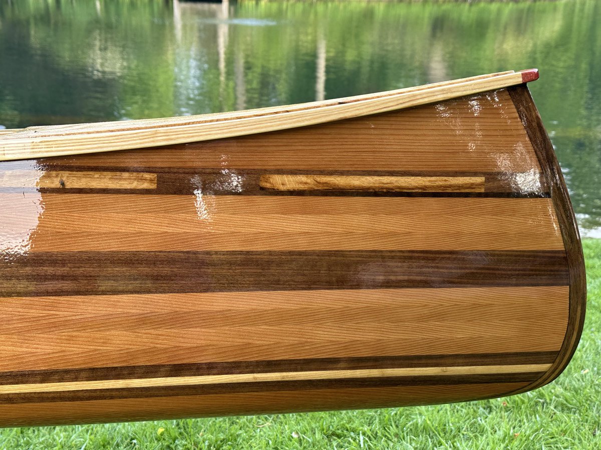 Probably the most astonishingly beautiful gift I’ve ever received: I found this canoe, handmade by a friend over many months, by the lake at ⁦@AlthorpHouse⁩ - “something for you to visit your sister in”, he said. Out of words, I could only cry at the beauty of that thought.