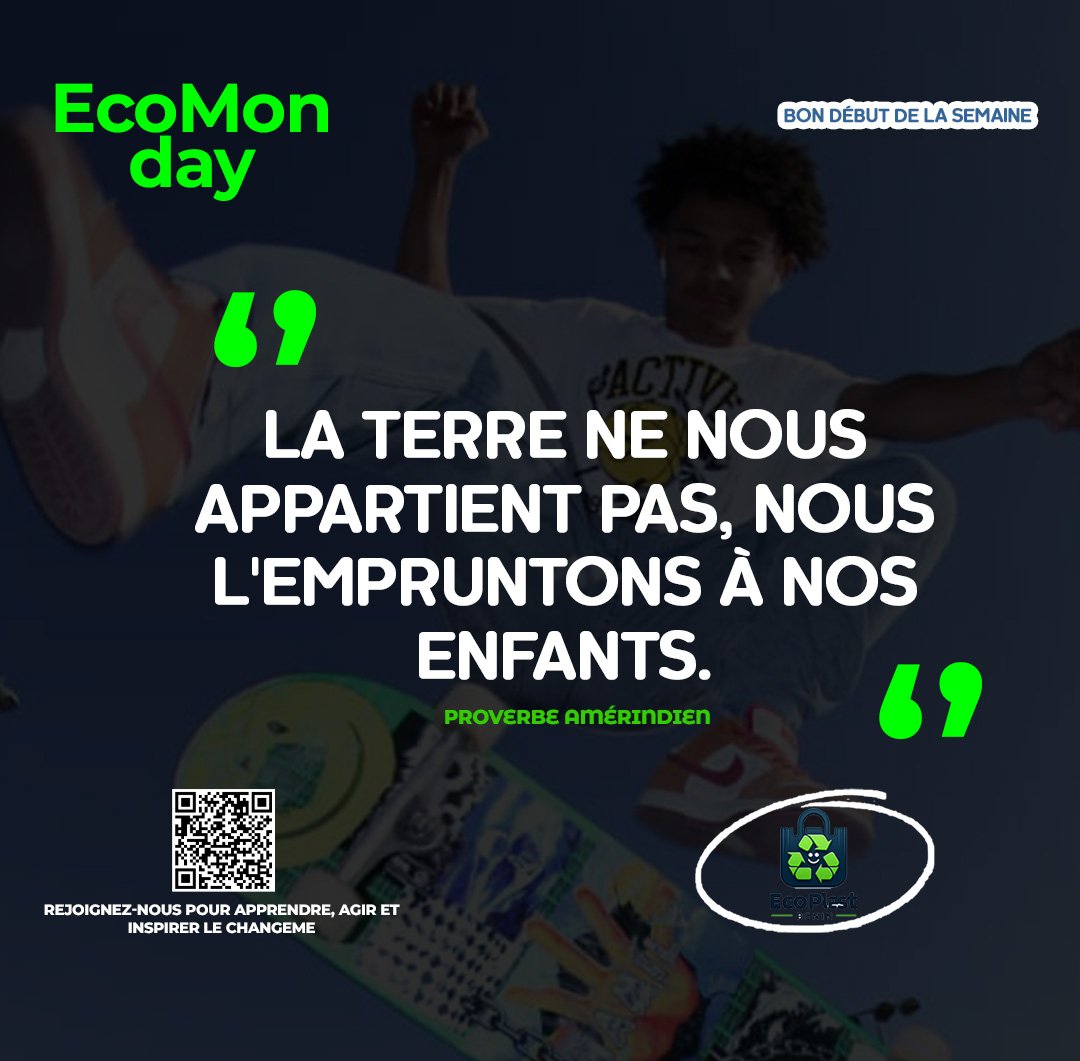 EcoPlastBenin's tweet photo. ♻️ Proverbe amérindien : "La Terre ne nous appartient pas, nous l'empruntons à nos enfants."
Agissons dès aujourd'hui pour un avenir meilleur !
➡️ Adhésions Communauté EcoPlast Bénin closes ✅
Nos équipes finalisent tout et vous reviennent vite ! ⏳
#EcoMonday #EcoPlastBenin https://t.co/d8SAMdRM8t
