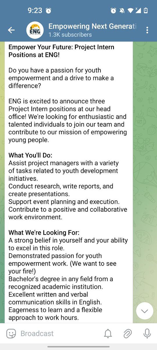 Ready to Join Our Team?

Click the link below📍 to apply! We look forward to hearing from you.

Application Deadline: May 23

[docs.google.com/forms/d/e/1FAI…]

Good Luck👍🏾