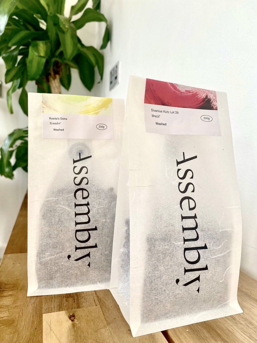 servesmiths's tweet photo. 📣 Just got a delivery of new releases from our pals at @AssemblyRoast 

Introducing the Sivanius Kutz and the Ecuadorian delight, Rosita‘a Sidra. 
Head on over to Servesmiths and dive into these incredible new releases. Your taste buds will thank you! 😋#Servesmiths https://t.co/3VUDRkAd5m
