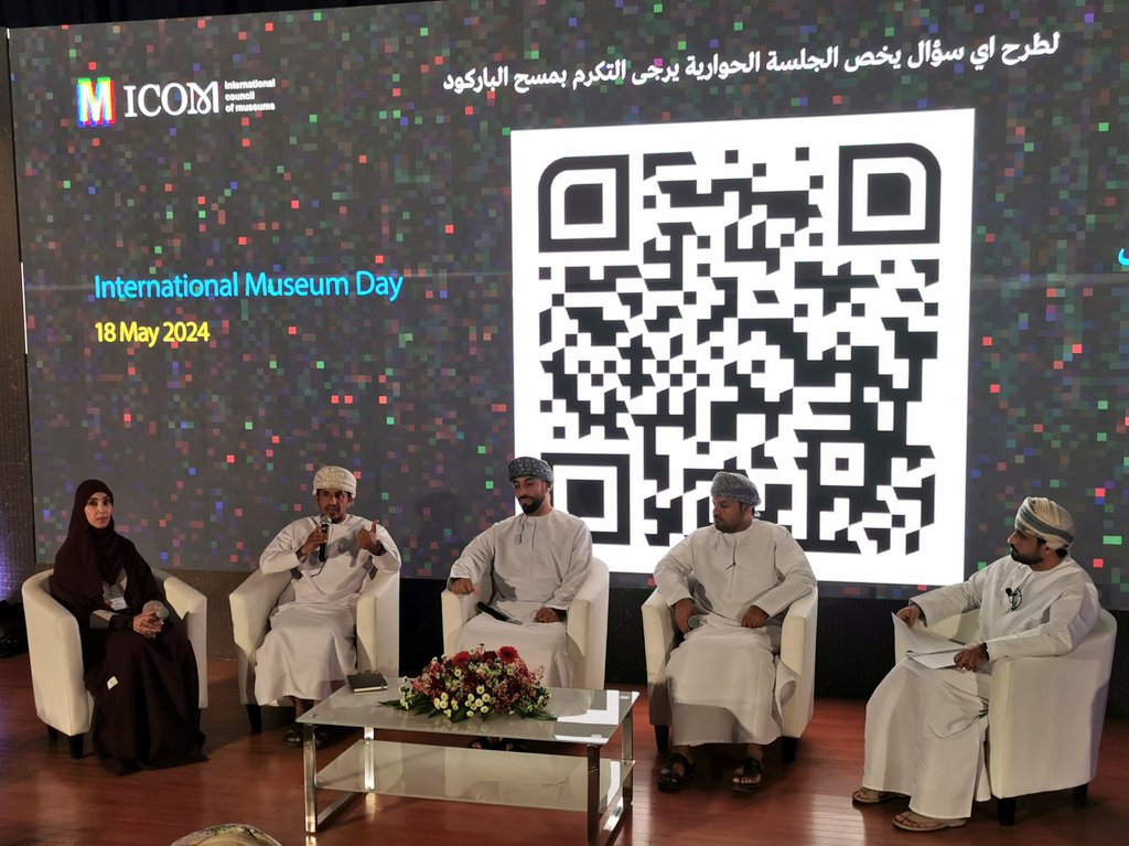 mohdsul3iman's tweet photo. يحدث الآن في "متحف عمان عبر الزمان": @oaam_oman، ندوة حوارية بعنوان: "متاحف من أجل التعليم والبحث العلمي"، بمناسبة اليوم العالمي للمتاحف، وبمشاركة خبراء في البحث المتحفي. https://t.co/xIxtotCU0r