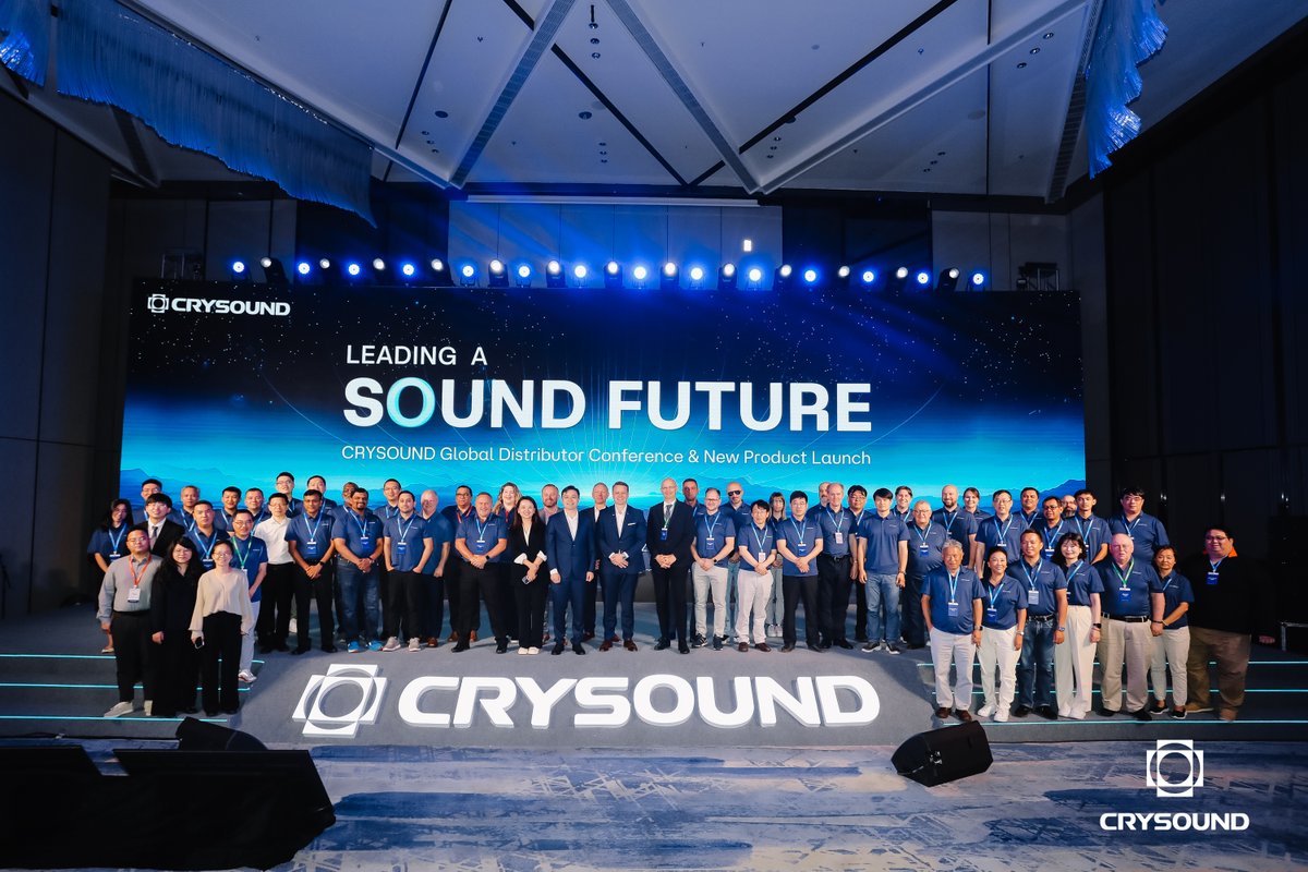 CRYSOUND1's tweet image. We are thrilled to announce the successful conclusion of the CRYSOUND 1ST Global Distributor Conference! Over the course of three incredible days, we embarked on an unforgettable journey filled with growth, learning, and camaraderie.
#CRYSOUNDConference #GlobalDistributors
