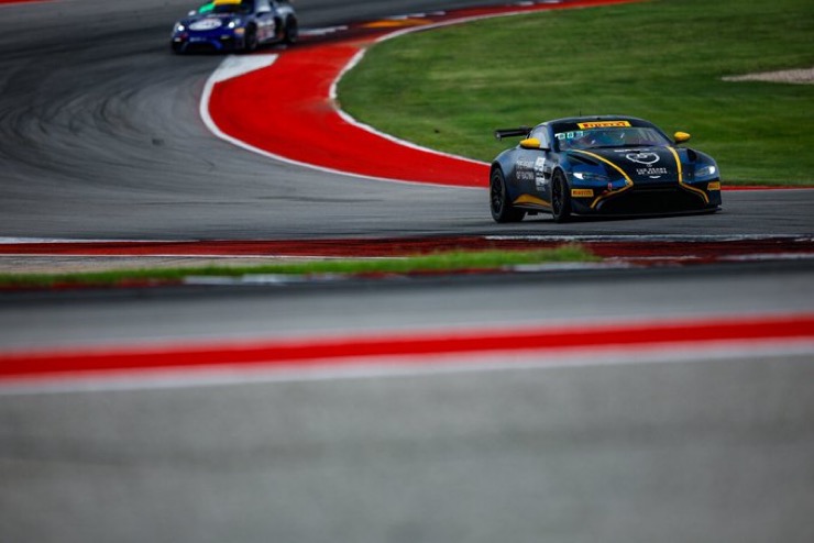 A tougher day at the office for the @Heart_Of_Racing @AMR_Official as they battled out two races of the @GT4America and @gt_america_ series in the heat of @COTA the-advantage.org/2024/05/a-toug…