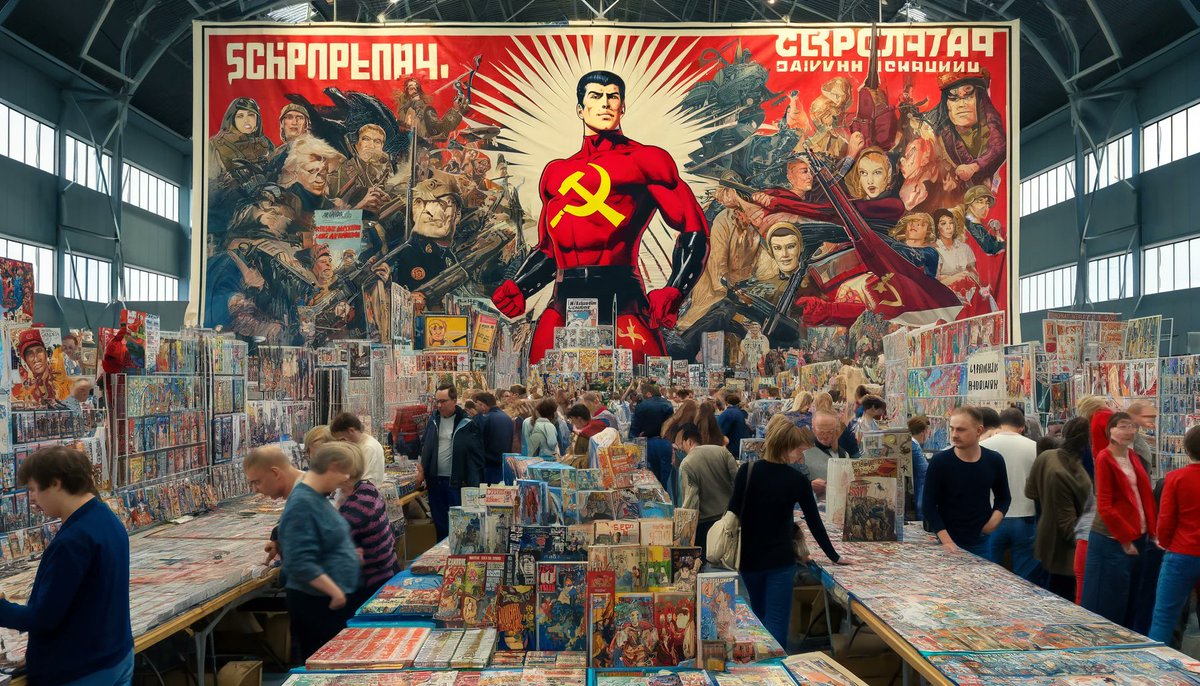 AIが描いた
「ソビエト連邦のコミックマーケット」