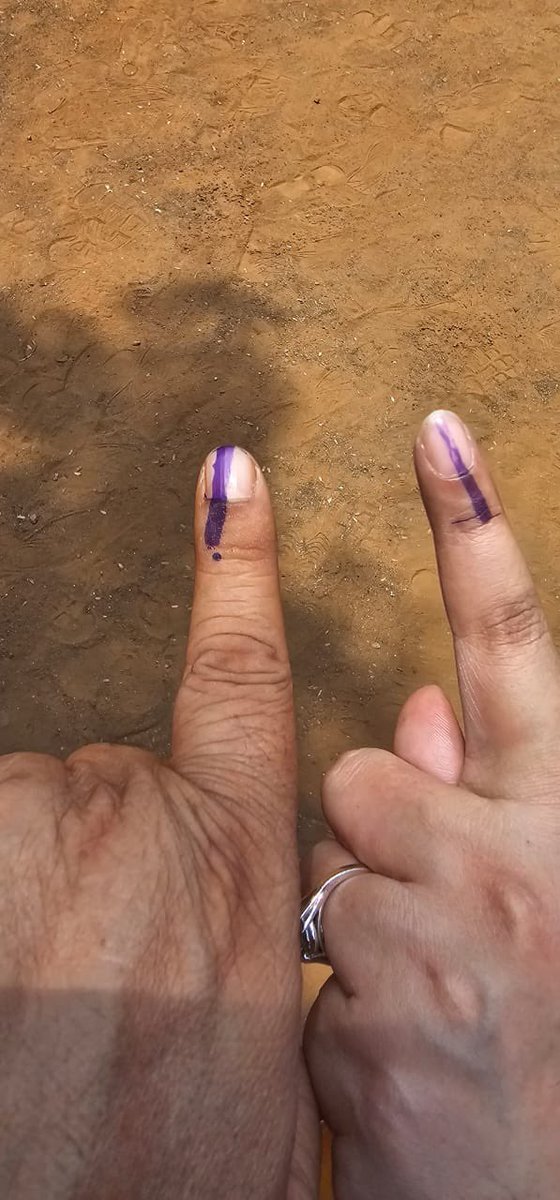 Inked for INDIA, for MVA, for development, Inclusion, equity and peace! 
Vote Mumbai, vote!