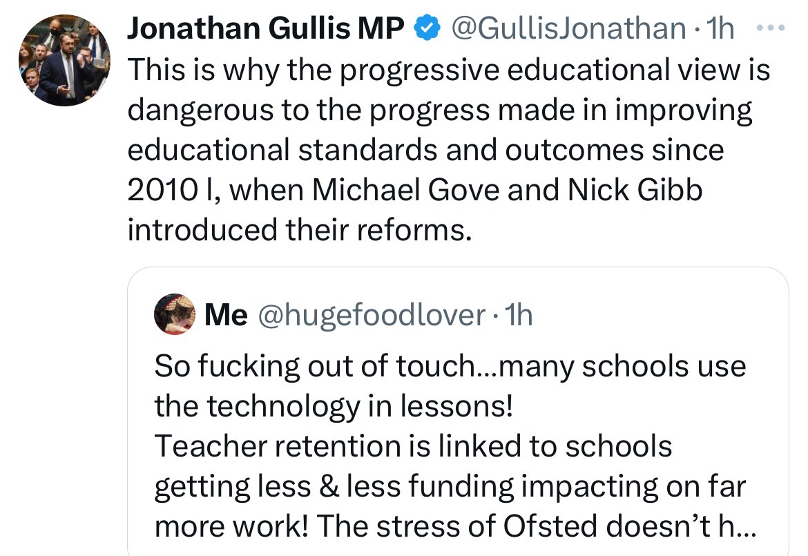 Can anyone translate Gullis for me? I have no idea what I’m on about. I also have no idea about teaching either, Gove and his fronted adverbs really inspire a love of learning and are really useful in the real world…..honest