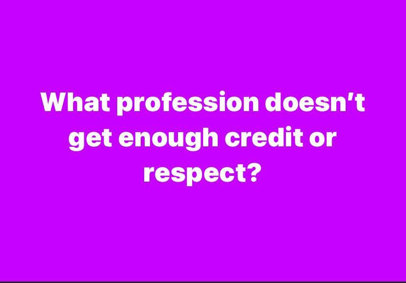 What’s that profession?