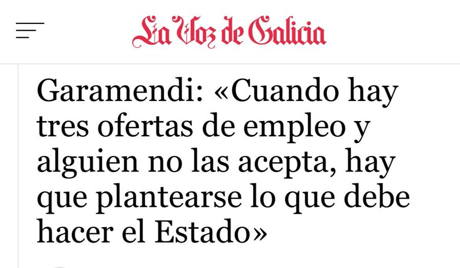 JulenBollain's tweet photo. "Cuando hay tres ofertas de empleo y alguien no las acepta, hay que plantearse las condiciones salariales y laborales de mierda que ofrecen los empresarios"

Never forget. https://t.co/th9SCP3x6f