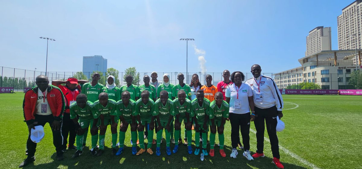 KENYA U18s POST WINS IN CHINA As our #JuniorStarlets beat Ethiopia 3-0 to progress to the final round in the FIFA U17 Women's World Cup, the Kenyan U18 boys and girls teams continued their fine at the World Schools Football World Cup in Dalian, China. Hot on the heels of