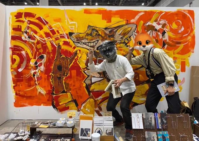 #デザフェス59 で伺ったライブペイントブース載っけさせていただきます
それぞれの個性を大きな壁に大胆かつ繊細に表現されていて、その素晴らしさに圧倒されてばかりでした、、!!! 