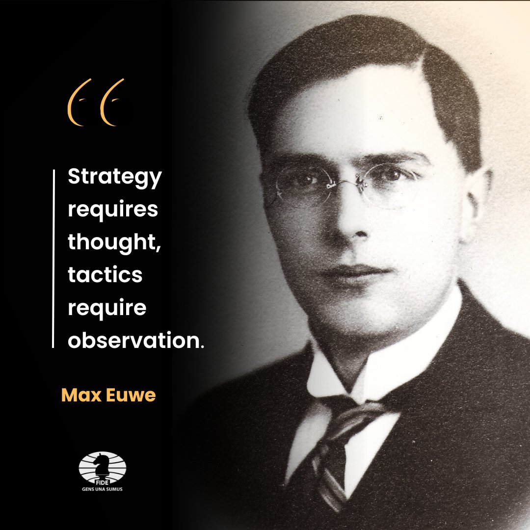 Max Euwe, born on this day in 1901, became the fifth World Chess Champion in 1935 by defeating Alexander Alekhine. Known for his logical approach and deep knowledge of openings, Euwe made significant contributions to chess theory. He authored over 70 chess books, more than any
