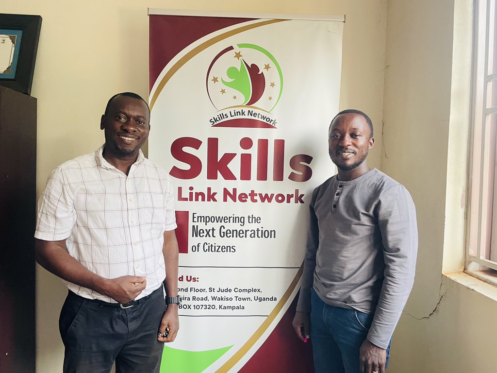 #Great minds think alike. The team leader Implicit Effect, Mr. Nsanja John Paul and the team leader Skills link network, Rotarian Micheal after a meeting aimed at bringing ideas that can bring positive impact in the communities they serve to life. 
#monday