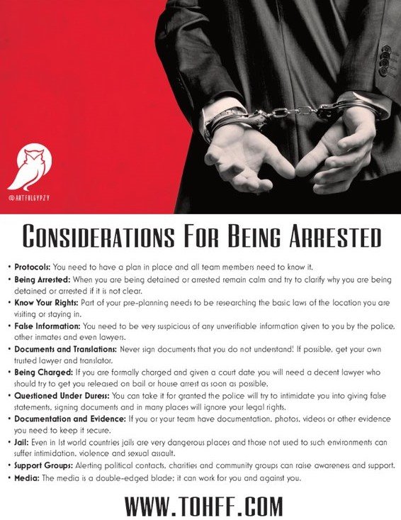 BEING ARRESTED
These days if you travel internationally or you are going to be working in the emerging markets, you are running the risk of being arrested for some reason @ tohff.com/2022/09/05/bei…

Orlando 'Andy' Wilson 

#arrested #beingarrested #riskmangement #travelsecurity