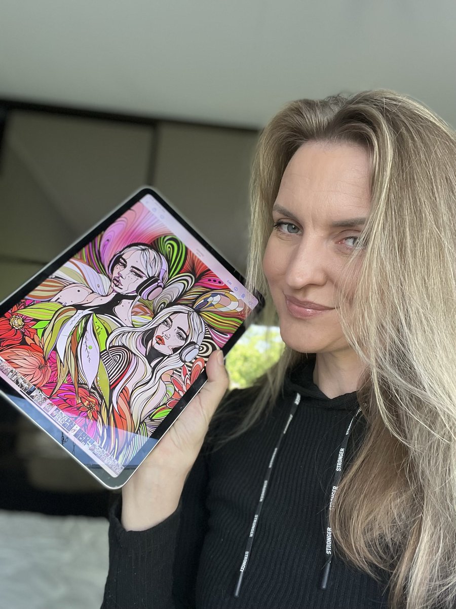 QT a selfie with your art!
