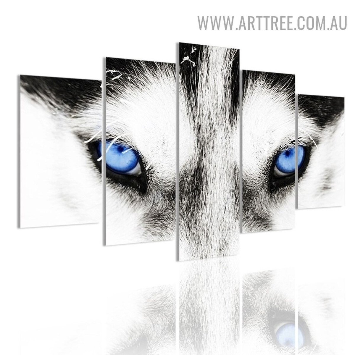 Black and white colour shade husky dog eyes modern over size painting photo, 5 multi piece split animal canvas prints wall decor.
buff.ly/4dPwpmY 

#artprints #decor #modernart #wallart #canvasprints #giftideas #artwork #arttree