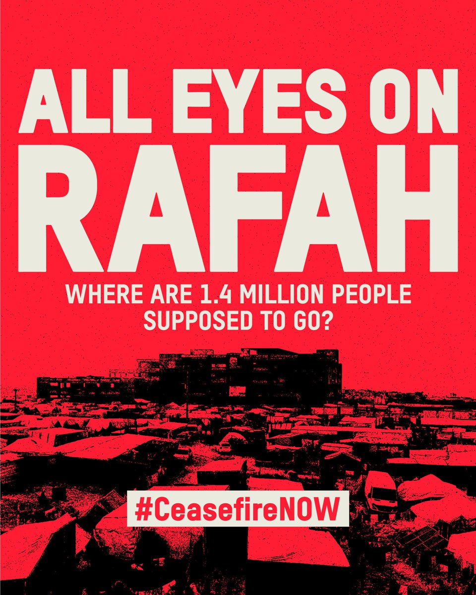 Με την Παλαιστίνη ως την λευτεριά! #Rafah #RafahGenocide #RafahUnderAttack‌