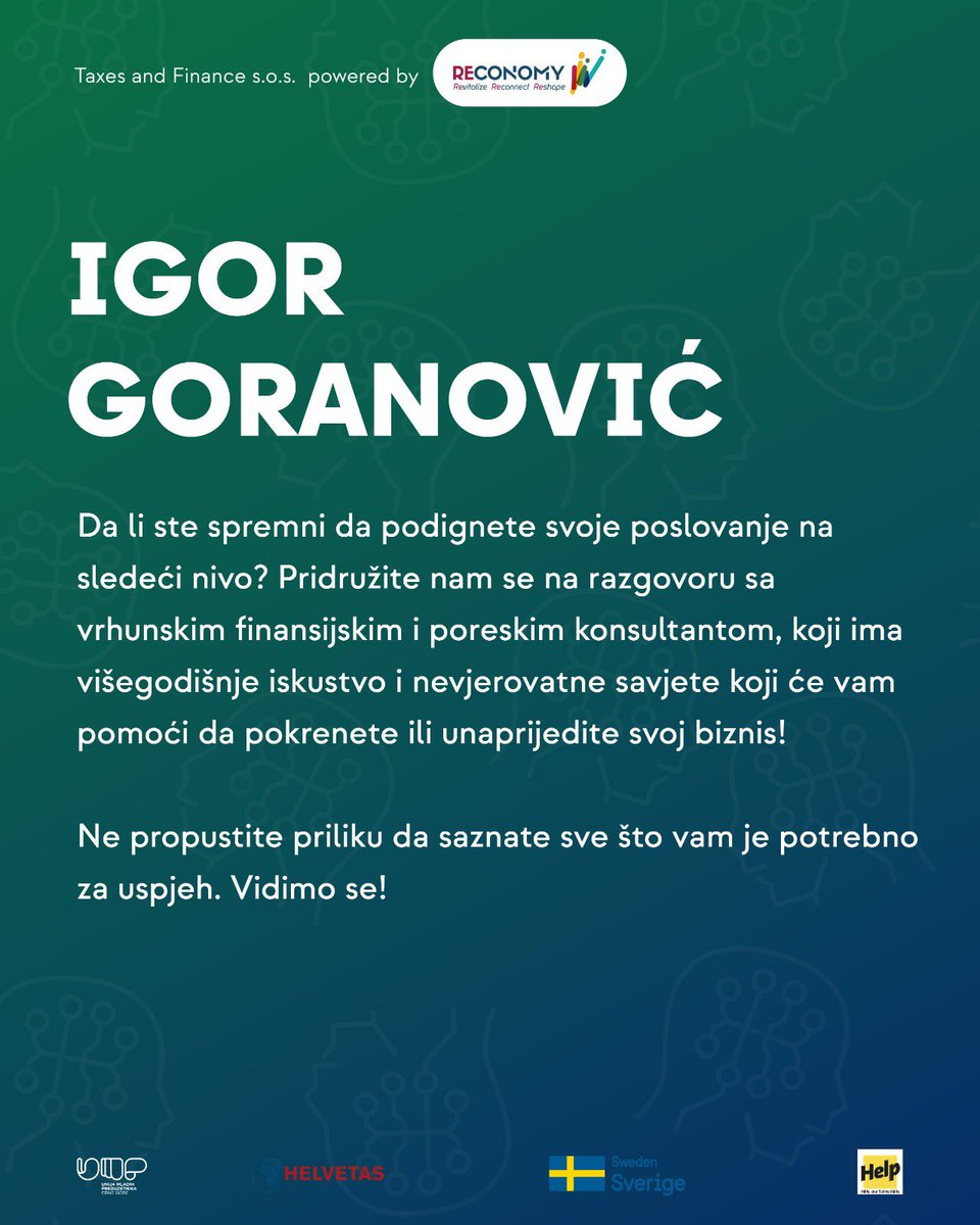 umpcg's tweet photo. Prilika za razvoj 📈♻️ RECONOMY regionalni inkluzivni, zeleni ekonomski program razvoja Švedske agencije za međunarodni razvoj i saradnju (Sida), koji implementira HELVETAS u partnerstvu sa Help-om drugima u regijama Istočnog partnerstva i Zapadnog Balkana https://t.co/TsfmvguGaX