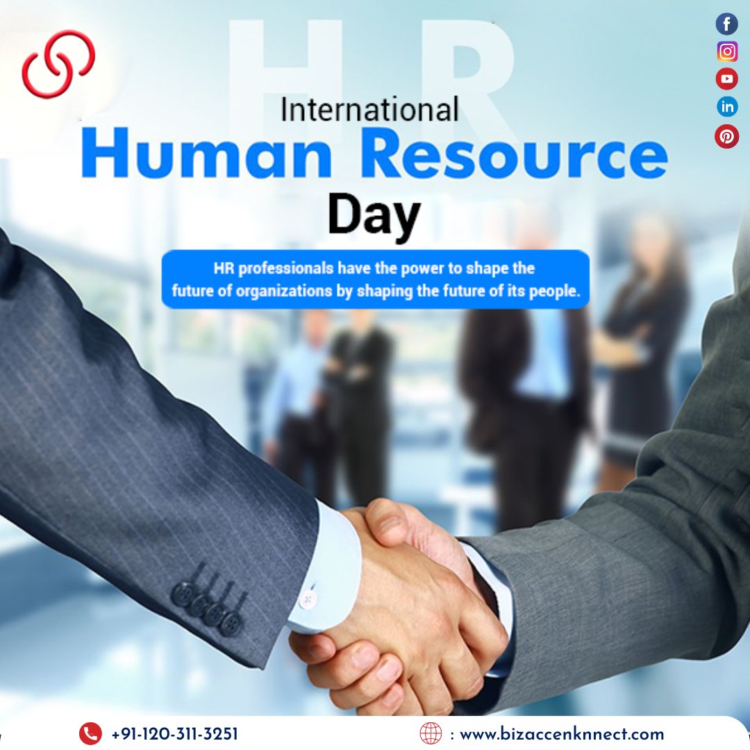 HR professionals have the power to shape the future of organizations by shaping the future of its people.
Happy International HR Day!
.
.
.
.
.
.
#hr #hrday #internationalhrday #hrday2024 #humanresource #hrprofessional #thankyou #HRDay #bizaccenknnect #shivanisaxena