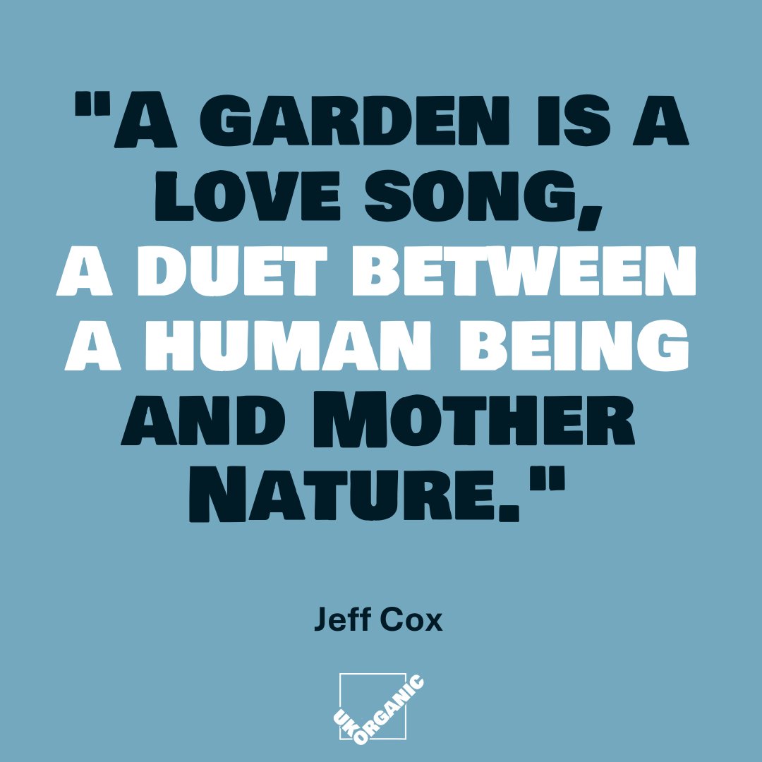 It's the time of year to spend more time singing love songs to Nature.
How about planting some organic seeds? What are you growing in your garden / patio / balcony?

#UKorganic #goorganic #findbetterlookfororganic #chooseorganic #organicgardening #mondayquote
