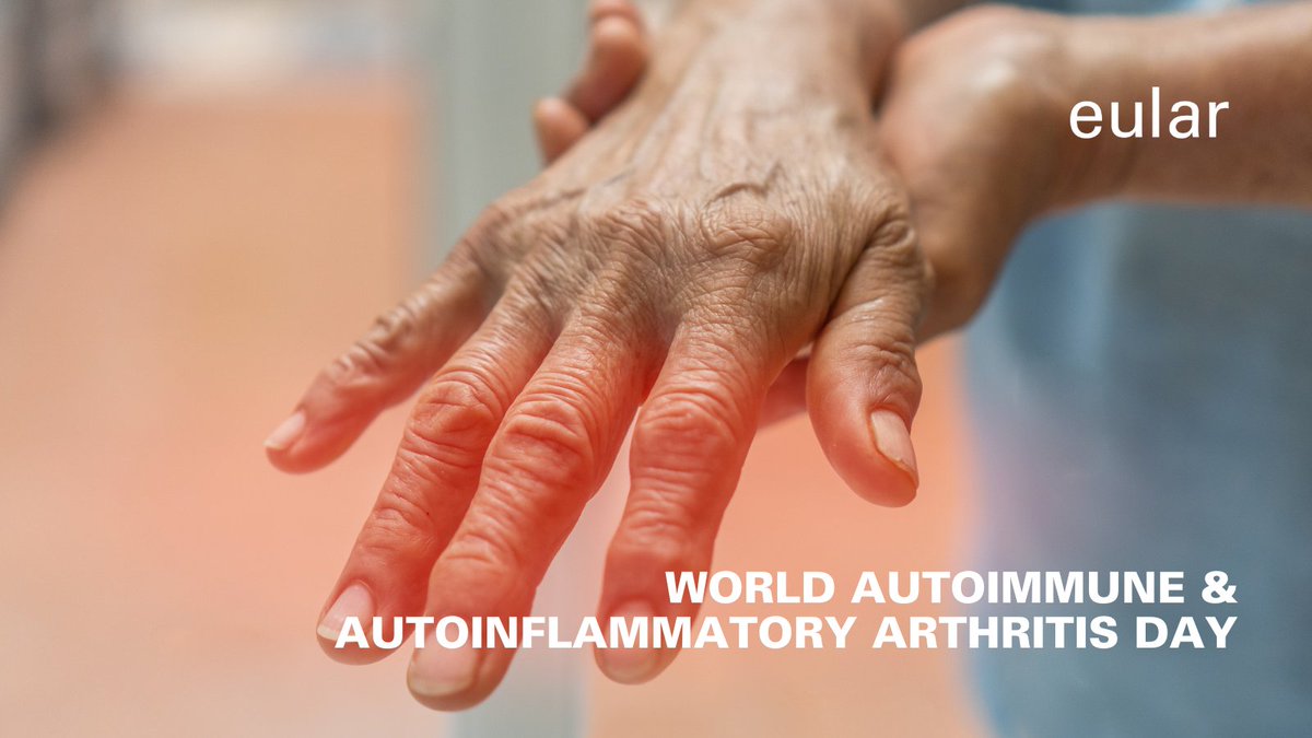 🌍Today, we honor strength, resilience, and unity on World AUTOimmune & AUTOinflammatory Arthritis Day! 🤲Join us in raising awareness and supporting a better quality of life for those affected. #EULAR #Rheumatology #Aiarthritisday #eularADVOCACY