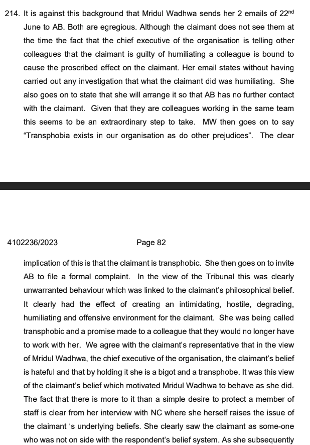 soniasodha's tweet photo. The judgment is excoriating re Mridul Wadhwa, the male who identifies as female who still runs Edinburgh Rape Crisis Centre: for hounding a female employee and seeing sacking women as a legitimate way of achieving a gender ideology-compliant organisation. So: what next for him? https://t.co/SwsFBTlQ8N