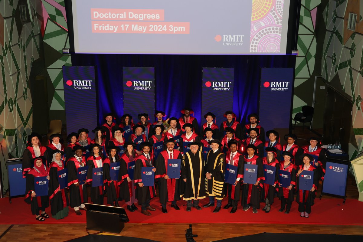 On Friday we celebrated the achievements of 97 exceptional PhD students at the 2024 Doctoral Degrees Ceremony, recognising the culmination of years of perseverance and dedication.👏🎉 We're so proud. View all the photos: flickr.com/photos/rmit/al…