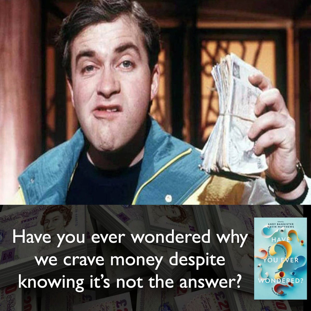 We all know that money isn't the answer — yet many of us spend huge amounts of time and effort chasing after it. Have you ever wondered why? Check out the best-selling new book, 'Have You Ever Wondered?' in which we explore 28 questions like this one. buff.ly/3UJqXJA.