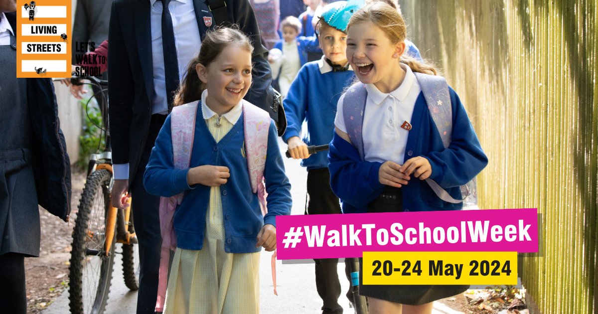 This week we're celebrating cleaner air, safer streets and healthier children with @livingstreets #WalktoSchoolWeek. Share your walk to school snaps with us! #MagicOfWalking #WearSustainable