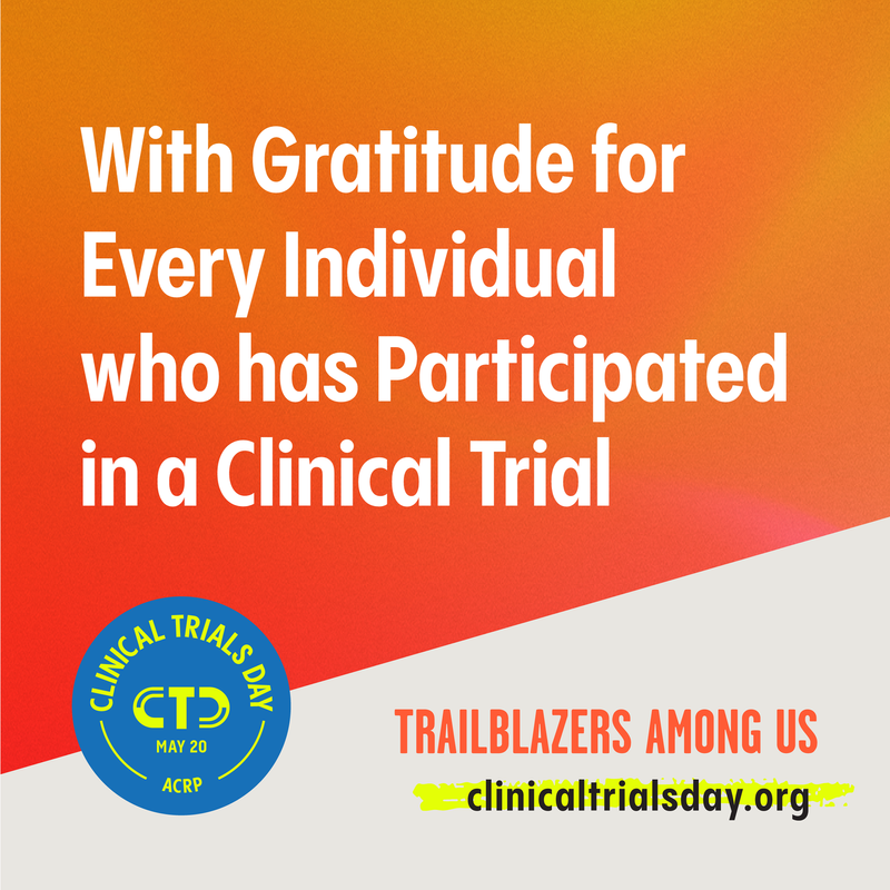 To mark #ClinicalTrialsDay, I wanted to take a moment to celebrate all those who make #ClinicalResearch possible. Without researchers, HCPs, regulators, and participants, the #pharmaceutical sector wouldn't be what it is today.

You make progress possible.

#ClinicalTrials