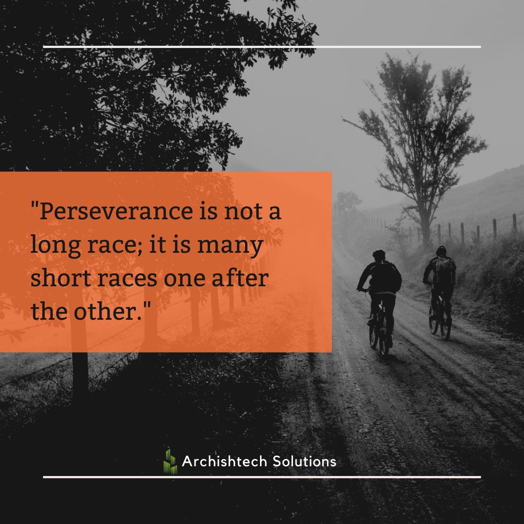 'It's not one long journey, but many small steps. Persevere.'
#KeepGoing #Perseverance #SmallSteps  #SuccessJourney #Motivation #Inspiration #StepByStep #MindsetMatters #archishtechsolutions #staffing #recruiting #openforprojects #clients #nonitjobs #bpo #hiring #jobhunt