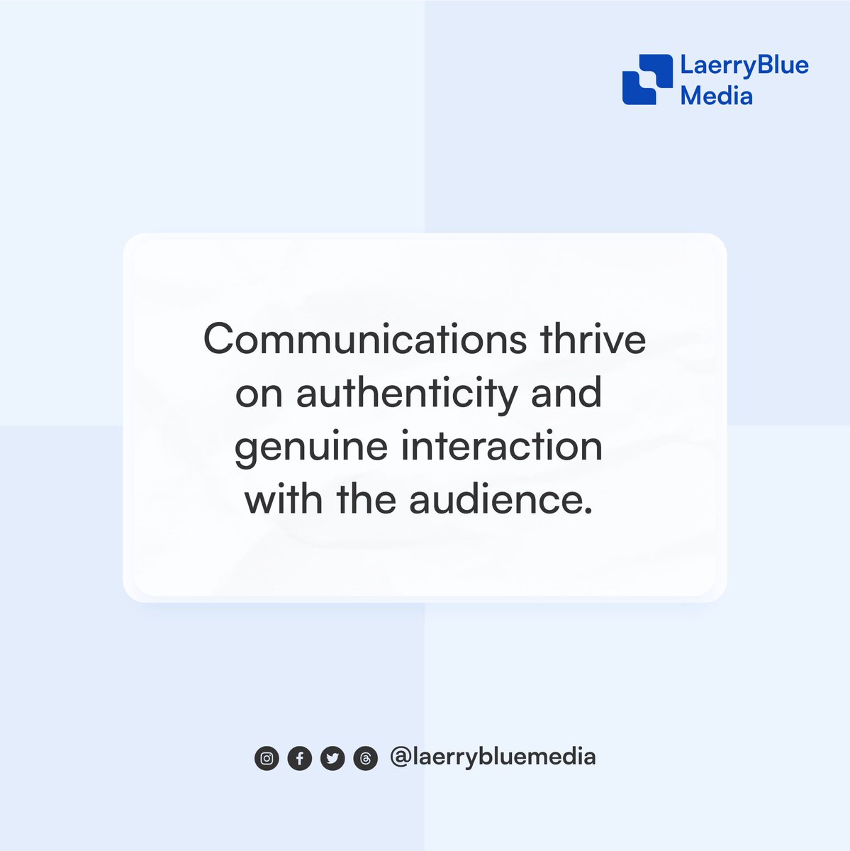 laerrybluemedia's tweet image. Honest communication is having a heartfelt chat, it’s being real and connecting genuinely, it’s really matters when we talk authentically. 

Be yourself, and you’ll see how impactful it is to keep it genuine and unique. 

#Laerrybluemedia 
#genuineinteraction
#mediarelation