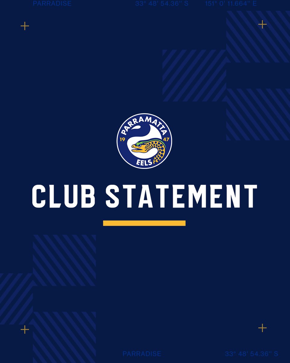 The Parramatta Eels have today terminated the coaching contract of Head Coach Brad Arthur effective immediately. Club Statement: eels.co/ClubStatement