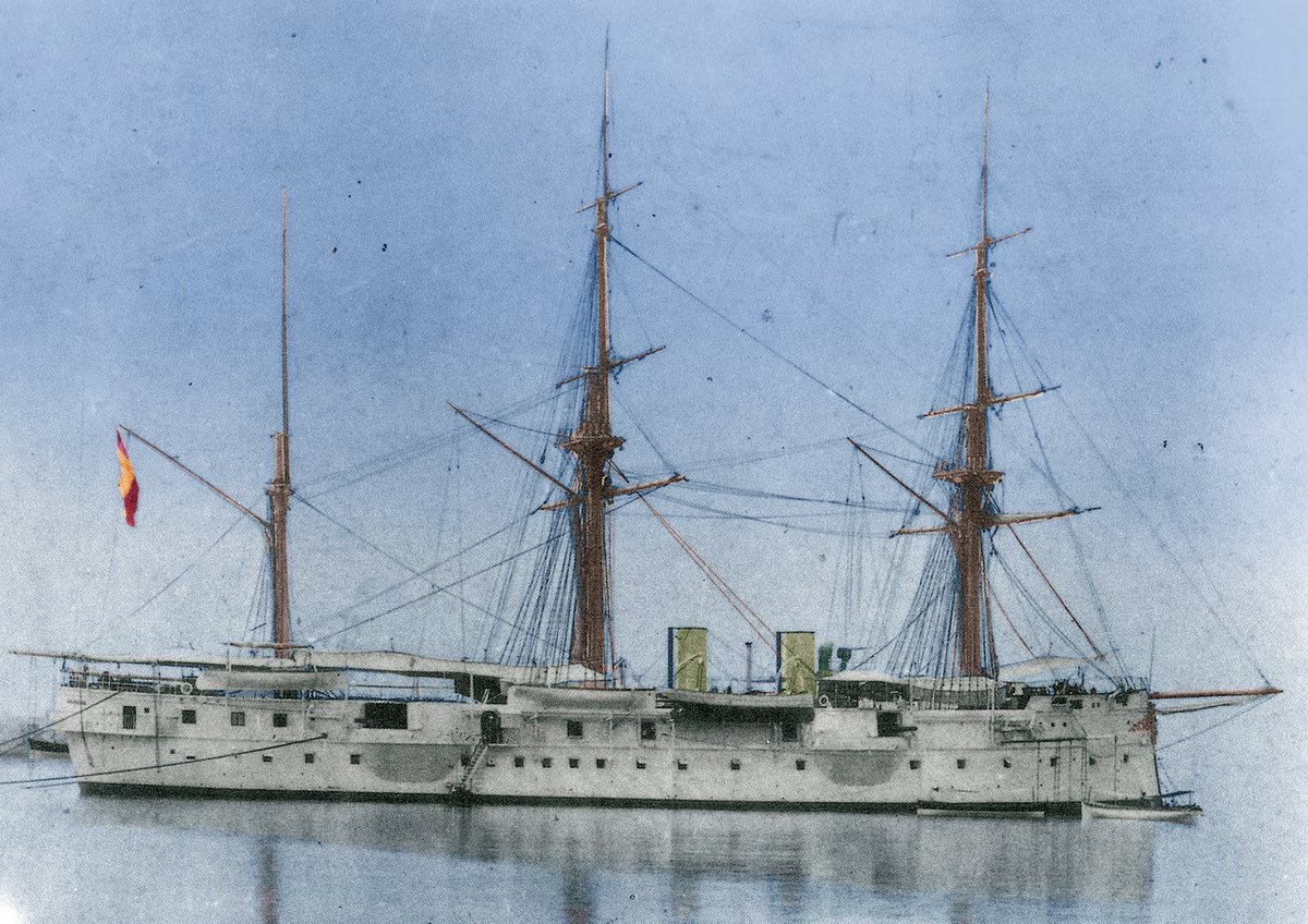 NavalEncyclope1's tweet photo. Weekly Update !
Aragon class cruisers: Started as central battery ironclads but modified after construction started as unprotected masted cruisers...
https://t.co/J5hOQwVFZb #war1898 #navarra #castilla #aragon #armada #spanishnavy #spanamwar #battlemanilla #battlecavite #1898war https://t.co/AwzTRV1X9a